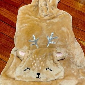Super Cute Fuzzy reindeer hoodie